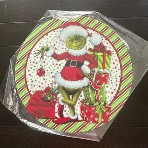 Festive Grinch Christmas Wreath or Craft Sign 8x8